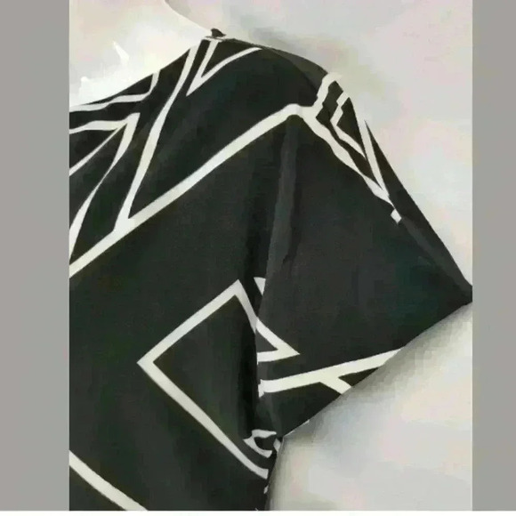 Ralph Lauren Women's Black Art Deco Print Dress - Picture 5 of 5